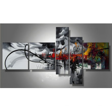 Decoração da parede Arte da lona Pintura a óleo abstrata (XD5-075)